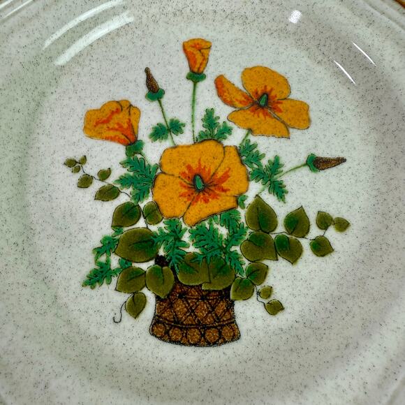 Mikasa Garden Club VTG Petunias EC 401 Set of 2 Salad Dessert Plates 8" Diameter - Picture 2 of 7